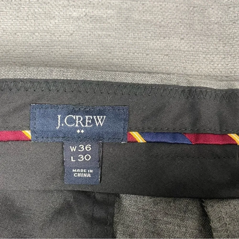 J Crew Slim Bedford Wool Gray Dress Pants Men’s Size 36x30